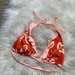 Orange and Coral Bathing Suit Top